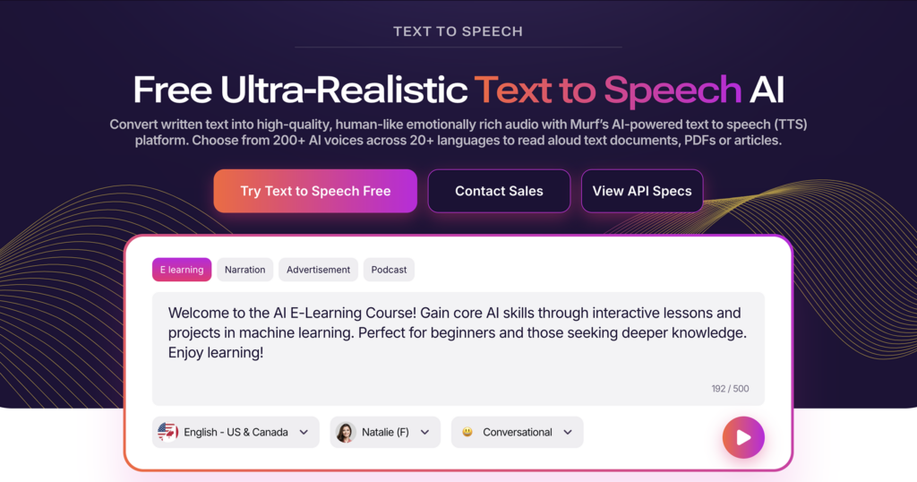 Text-to-Speech Voice Studio