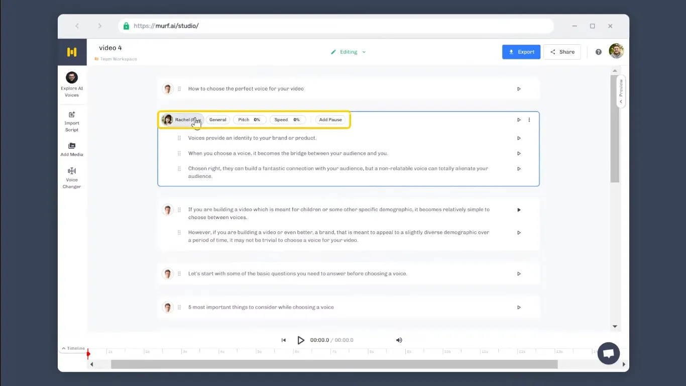 Voice Customization and Emphasis Control
